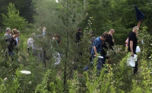 Muffelwildjäger auf der Pirsch im Mauerpark