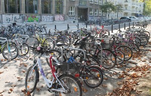 Am Humannplatz: Jeden Tag ein Fahrrad weg