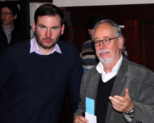 Peter Brenn (rechts) mit Oliver Jütting, Kandidat Wahlkreis 1