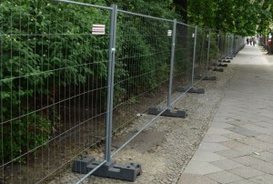 Gehören nun der vergangenheit an: Umzäunung und...