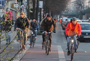 Mehr Raum für Radfahrer und Fußgänger