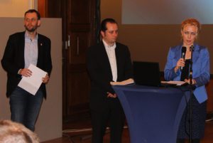 Die Pankower CDU-BNezirks-Spitzenkandidaten:  Torsten Kühne, Johannes Kraft, Manja Schreiner